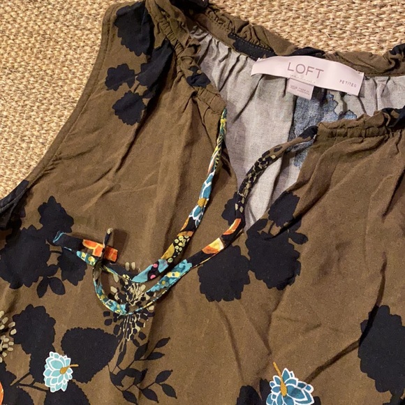 LOFT floral dress Size XS petite - Picture 6 of 8